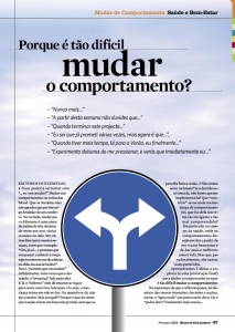 Porque é tão difícil mudar o comportamento